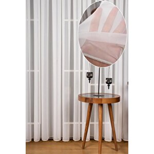 İpek Krep Düz Sade Şık Tül Perde Sık Pile