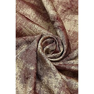 Fon Perde Royal Desen, Yeni Sezon, Pileli, Kırışmaz, Sarı Kırmızı, Özel Koleksiyon (tek Kanat)