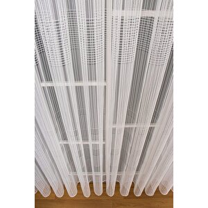 Lüks Pötikare Zincir Desenli Çizgili Gramajlı Ütü İstemez Kırışmaz Sık Pile (en X Boy) 300x245 cm