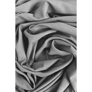 Nova Keten Fon Perde - Açık Gri (sik Boru Pi̇leli̇), Yeni Sezon - Tüm Odalara Uygun (tek Kanat) 100x275 cm