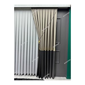 Koyu Gri - Vizon Pano Fon Perde - Tek Kanat Şık Tasarım,modern Ve Kaliteli Fon Perde