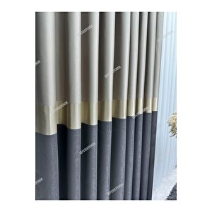 Koyu Gri - Vizon Pano Fon Perde - Tek Kanat Şık Tasarım,modern Ve Kaliteli Fon Perde