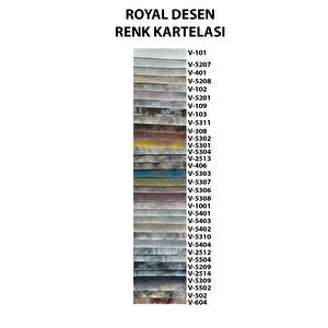 Fon Perde Royal Desen, Yeni Sezon, Pileli, Kırışmaz, Sarı Lacivert, Özel Koleksiyon (tek Kanat)