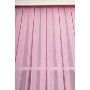 Tül Perde Pembe Pudra Kız Çoçuk Odası Bebek Mutfak Yatak Odası Düz Sade Tül Perde Sık Pileli