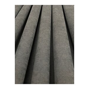 Ada Fonluk Antrasit Tek Kanat 1/3 Sık Pile Fon Perde (tek Kanat) 90x270 cm