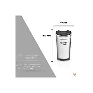 Star Mug 250 Ml Opak Seri - Beyaz ( Piknik Kamp Outdoor Ofis Otel Kafe Okul Kampüs ) Beyaz