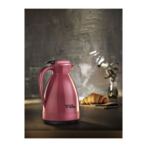 Sty-6153 1 Lt Pastel Serisi - Pembe - Cam Termos (piknik Kamp Outdoor Ofis Otel Kafe Okul Ev ) Pembe