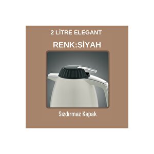 Elegant Serisi Sızdırmaz Kapak Siyah