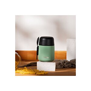 Thermbox 500 Ml Paslanmaz Çelik Yemek Termosu | Bebek Mama Ve Yemek Termosu - Yeşil Yeşil