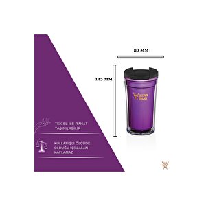 250 Ml Opak Seri - Mor ( Piknik Kamp Outdoor Ofis Otel Kafe Okul Kampüs ) Mor
