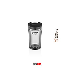 Star Mug 250 Ml Şefaf Seri ( Piknik Kamp Outdoor Ofis Otel Kafe Okul Kampüs ) 250 ml