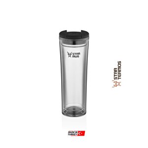 Star Mug 450 Ml Şefaf Seri ( Piknik Kamp Outdoor Ofis Otel Kafe Okul Kampüs ) 450 gram