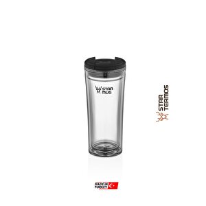 Star Mug 350 Ml Şefaf Seri ( Piknik Kamp Outdoor Ofis Otel Kafe Okul Kampüs ) 350 ml