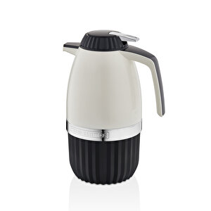 2 Litre Elegant Serisi Cam Termos - Siyah | 12 saat sıcak ve 24 saat soğuk muhafaza Siyah