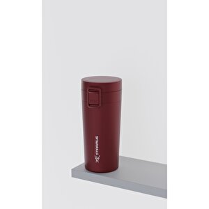 Locksip 380 Ml / 13 Oz Çelik Termos - Bordo Bordo