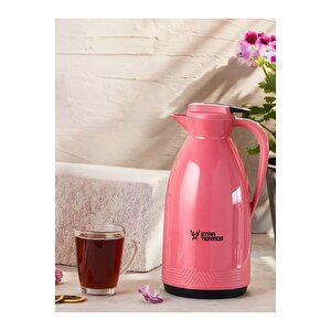 Morepse Serisi 1.5 Litre Cam Termos - Pembe