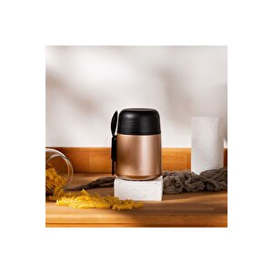 Thermbox 500 Ml Paslanmaz Çelik Yemek Termosu | Bebek Mama Ve Yemek Termosu - Rose Pembe
