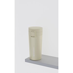 Locksip 380 Ml / 13 Oz Çelik Termos - Krem Bej