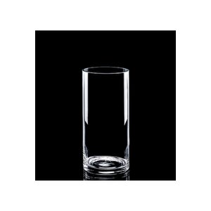 Silindir Cam Vazo Dekoratif El İmalati Orta 29x14 Cm