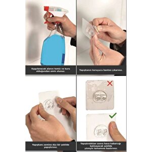 Yapışkanlı 2 Katlı Banyo Rafı Duş Şampuanlık Duvar Düzenleyici Organizer