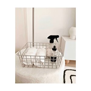 Çok Amaçlı 2li Organizer Sepet Masaüstü Düzenleyici Dekoratif Ev Ve Banyo Sepeti