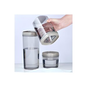 Erzak Saklama Kabı 12 Parça Set Siyah (4 Adet 1800ml - 4 Adet 1000ml - 4 Adet 600ml)