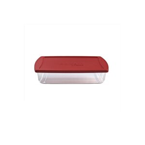59864-1x4-borcam Kapaklı Fırın Kabı 26x15cm*15