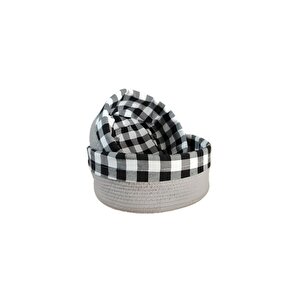2 Li Astarlı Sepet Organizer Gri Renk 24 Ve 28 Cm Ölçülerinde