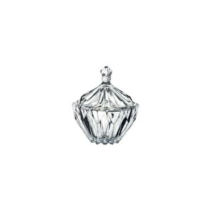 Kristal Kapaklı Şekerlik Kase 18 Cm Ağız Çapı