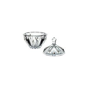 Kristal Kapaklı Şekerlik Kase 18 Cm Ağız Çapı