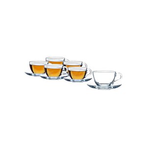 Basic 6lı Set Çay Kahve Büyük Fincan Bardak Takımı 238 Ml - 12 Parça - 6 Kişilik - 97948