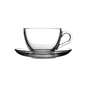 Basic 6lı Set Çay Kahve Büyük Fincan Bardak Takımı 238 Ml - 12 Parça - 6 Kişilik - 97948