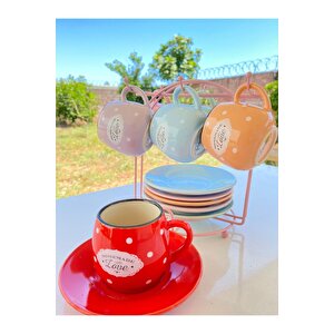 Kuupa 81009 6lı Standlı Kahve Seti