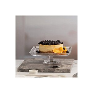 950007 Ayaklı Kare Servis Tabağı 24 Cm