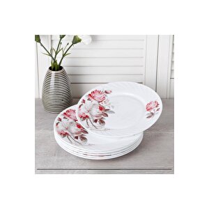 Opal Servis Tabak Rose Desen 25.3 Cm 6 Adet