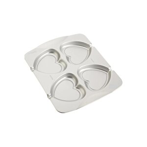 Kurabiye Kalıbı Kalpli 4 Lü Set 29*24 Cm