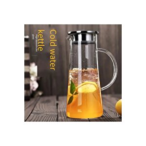 Borosilikat Cam Sürahi 1440 Ml Füme Renk