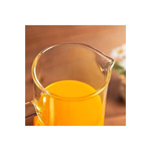 Borosilikat Cam Sürahi 1440 Ml Füme Renk
