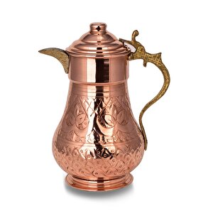 Premium Collection Martı El İşlemeli Bakır Sürahi