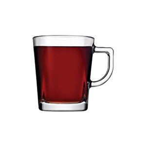 Carre 6lı Kulplu Çay Kahve Fincan Bardak 270 Ml