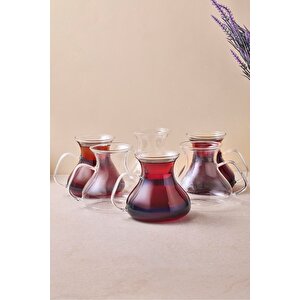 16043 Ehl-i Keyf 6lı Borosilikat Cam Çay Bardağı Seti 200 Ml