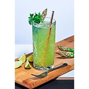 5 Parça Tımeless Sangria / Mojito Kokteyl Keyfi Seti - 4 Uzun Kokteyl Bardağı + Karaf/sürahi