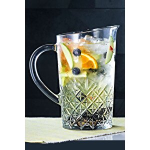 5 Parça Tımeless Sangria / Mojito Kokteyl Keyfi Seti - 4 Uzun Kokteyl Bardağı + Karaf/sürahi