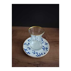 Lüks 6 Lı Çay Takımı Desenli