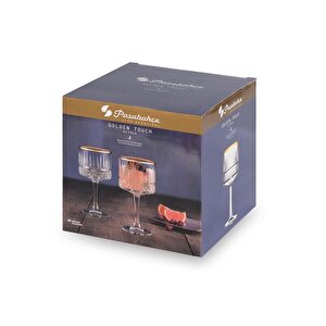 Elysia Yaldızlı Ayaklı Kadeh Golden Touch 4 Adet 500 Cc 440437