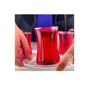 12 Parça Yeni Elysi̇a Çay Seti̇  (tabak Paşabahçe)