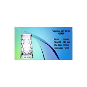 Leafy Meşrubat Kokteyl Bardağı 345 Cc 6 Adet 420855 Fma03308 090oa 240