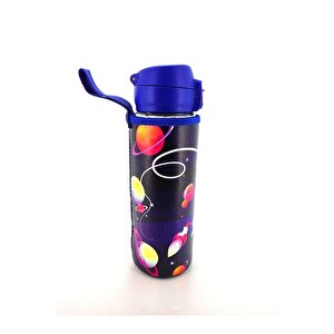 Deri Kılıflı Cam Matara - 500 Ml-h2o87152 Lacivert