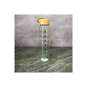 Fit Bambu Kapaklı Cam Matara 1000 Ml
