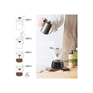 Chemex Filtreli Kahve Demliği  600 Ml Borosilikat Cam
